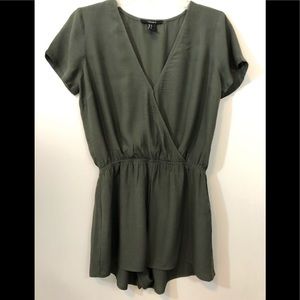 Forever 21 Romper Jumpsuit Shorts Women S Green
